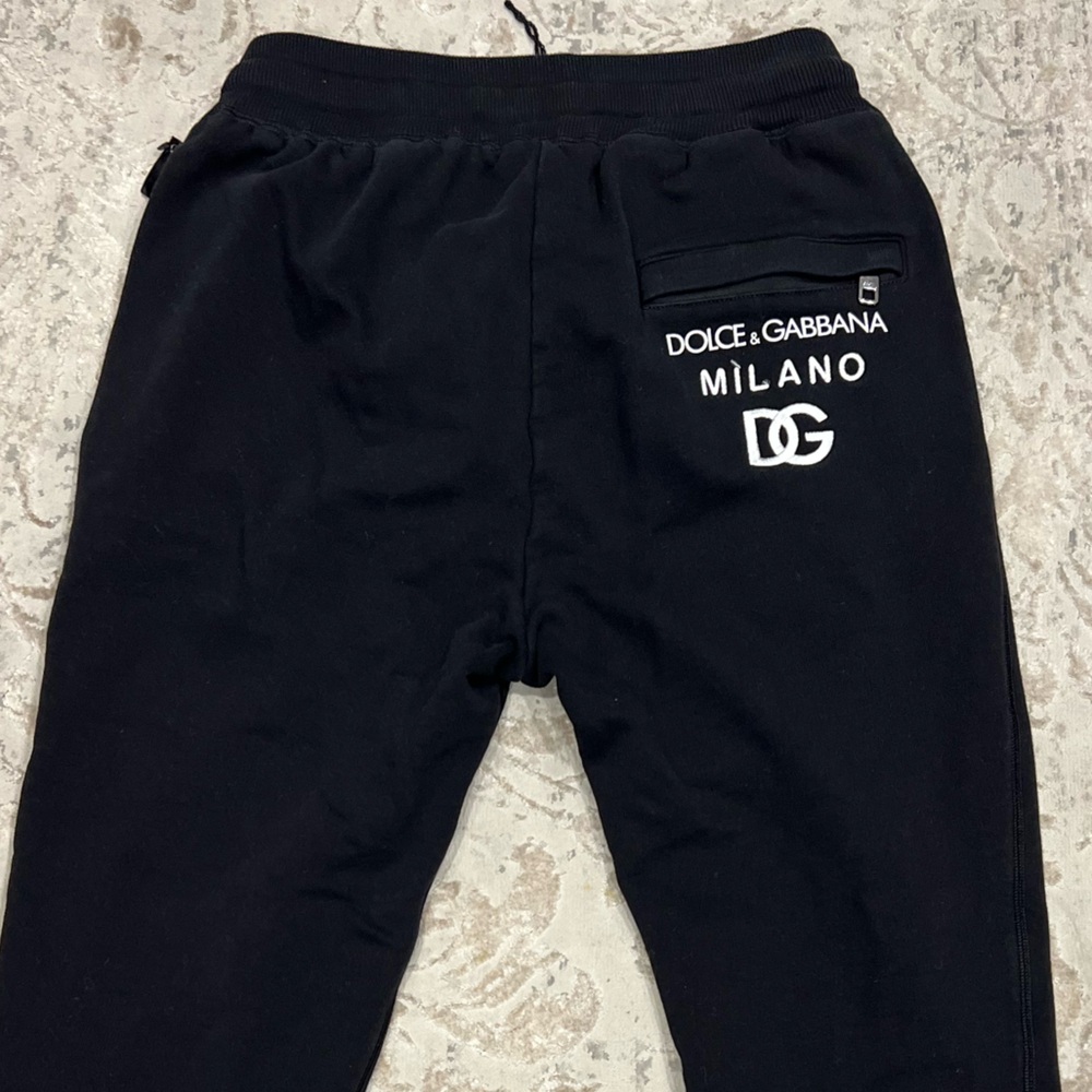 Dolce & Gabbana jogging pants with embossed tag/embroidered LoGo ⭐️RARE 46 - Picture 10 of 15